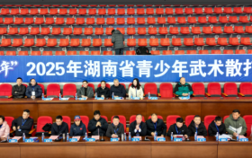 2025年湖南省青少年武术散打锦标赛在新化县体育馆盛大开幕